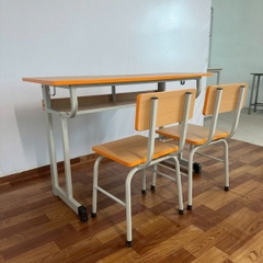 Bàn Học Sinh 2 Ghế Đơn BHS04