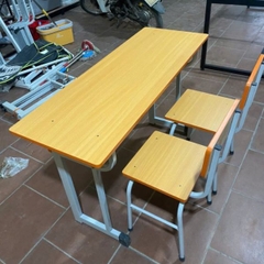 Bàn Học Sinh 2 Ghế Đơn BHS04
