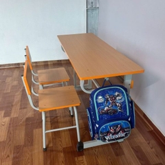 Bàn Học Sinh 2 Ghế Đơn BHS04