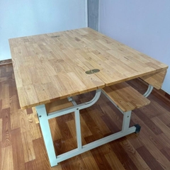 Bàn Học Sinh Bán Trú Gỗ Tự Nhiên