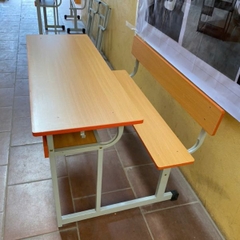 Bàn Học Sinh Liền Ghế Có Tựa BHS02