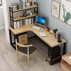 Bàn Làm Việc Chữ L Có Kệ BL02