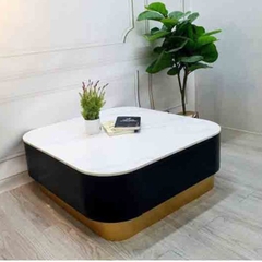 Bàn Trà Vuông Mặt Đá Ceramic BT41