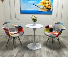 Ghế Eames Có Tay Bọc Vải Thổ Cẩm