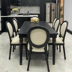Bộ Bàn Ăn 8 Ghế Louis Tân Cổ Điển
