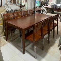 Bộ Bàn Ăn Gỗ Sồi 8 Ghế HT11