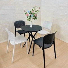 Bộ Bàn Cafe Mặt Nhựa 4 Ghế Sankyo TN03