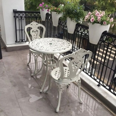 Bộ Bàn Ghế Nhôm Đúc Sân Vườn ND27