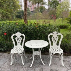 Bộ Bàn Ghế Nhôm Đúc Sân Vườn ND27