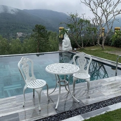 Bộ Bàn Ghế Nhôm Đúc Sân Vườn ND27