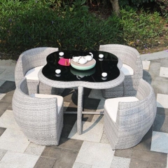 Bộ Bàn Ghế Sân Vườn Mây Nhựa GTG68