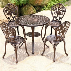 Bộ Bàn Ghế Sân Vườn Nhôm Đúc 4 Ghế ND32