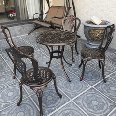 Bộ Bàn Ghế Nhôm Đúc Sân Vườn 4 Ghế ND29