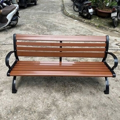 Ghế Băng Khung Nhôm Đúc Nan Nhựa Composite Giả Gỗ GB09