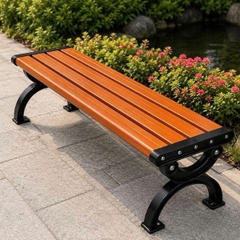 Ghế Băng Nhôm Đúc Nan Nhựa Composite Giả Gỗ GB11
