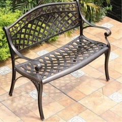 Ghế Băng Sân Vườn Nhôm Đúc GBN12