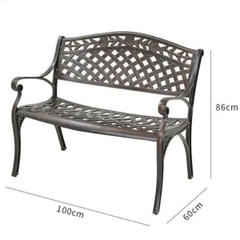 Ghế Băng Sân Vườn Nhôm Đúc GBN12