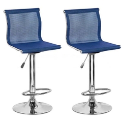 Ghế Bar Nhập Khẩu Lưng Lưới Chân Xoay