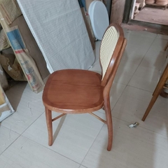 Ghế Cafe Ghế Ăn Tựa Mây Gỗ Sồi GT03