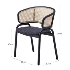 Ghế Cafe Gỗ Sồi Tựa Mây GW11
