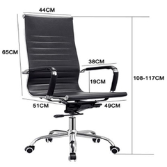 Ghế Da Lưng Cao Chân Xoay GX23