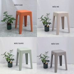 Ghế Đôn Nhựa Đúc Mặt Nệm