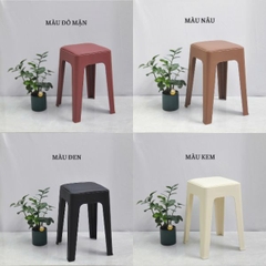 Ghế Đôn Nhựa Đúc Mặt Nệm