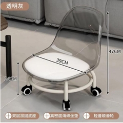 Ghế Đôn Xoay Nhựa Trong Nhập Khẩu