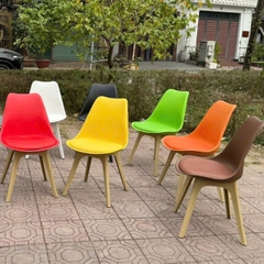 Ghế Eames Chân Nhựa Mặt Đệm Nhập Khẩu