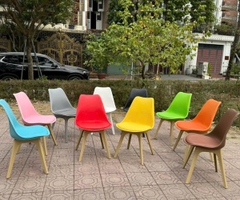 Ghế Eames Chân Nhựa Mặt Đệm Nhập Khẩu