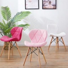 Ghế Eames Kachi Bọc Da Chân Gỗ