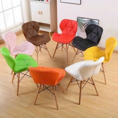 Ghế Eames Kachi Bọc Da Chân Gỗ