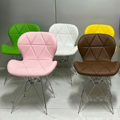 Ghế Eames Kachi Bọc Da Chân Sắt
