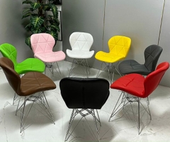Ghế Eames Kachi Bọc Da Chân Sắt