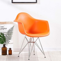 Ghế Eames Nhựa Đúc Có Tay Chân Sắt