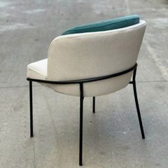 Ghế Minotti 2 Lưng Bọc Đệm Da Chân Sắt