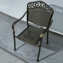 Bàn Ghế Ngoài Trời Nhôm Đúc Mặt Đá Gốm Nhập Khẩu ND288