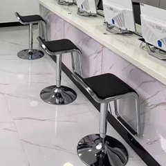 Ghế Quầy Bar Mặt Vuông Chân Xoay Nhập Khẩu
