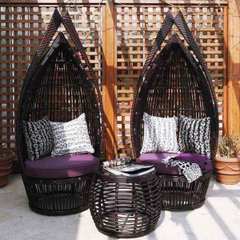 Ghế Thư Giãn Mây Nhựa Ngoài Trời GTG9