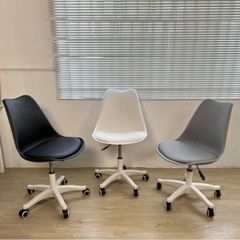 Ghế Văn Phòng Eames Nhựa Đúc Chân Xoay