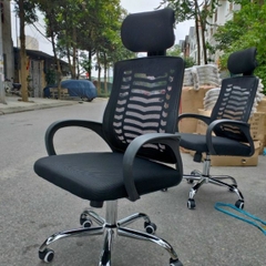 Ghế Văn Phòng Lưng Lưới Chân Xoay Tựa Đầu GX01