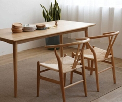 Ghế Wishbone Đệm Da GW02