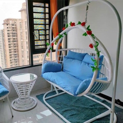 Xích Đu Đôi Mây Nhựa Sân Vườn MN56