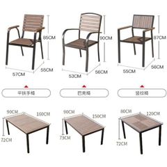 Bộ Bàn Ghế Sân Vườn Polywood Nhôm Đúc 4 Ghế Nhập Khẩu