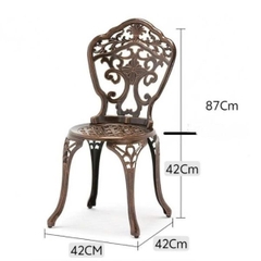 Bộ Bàn Ghế Sân Vườn Nhôm Đúc 4 Ghế ND31