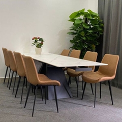 Bàn Ăn Rút Gọn 1m6 Kéo Dài 2m3 Mặt Đá Ceramic Nhập Khẩu