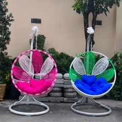 Xích Đu Mây Nhựa Hoa Sen MN52