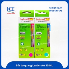 Bút dạ quang 2 đầu Leader Art LA108HL