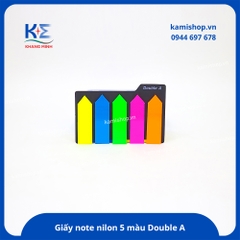 Giấy note nilon 5 màu Double A
