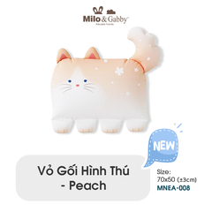 Vỏ gối hình thú Milo & Gabby - Peach - MNEA-008